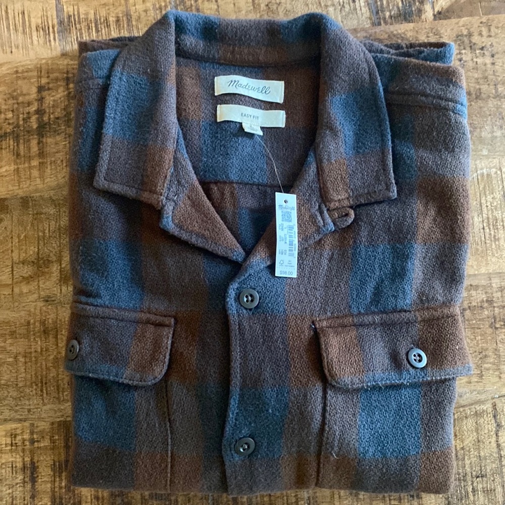 Madewell Men’s Brushed Twill Easy-Fit Shirt Jacket
